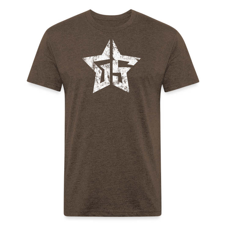 GS Star Fitted T-Shirt - heather espresso