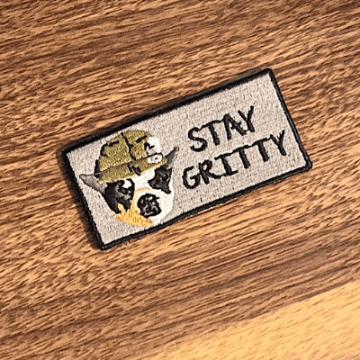 stay gritty Morale patch for tactical or crossfit training