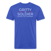 Gritty Soldier Fitted T-Shirt - heather royal