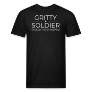 Gritty Soldier Fitted T-Shirt - black