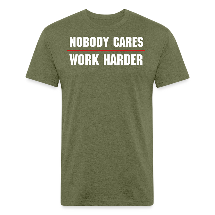 Nobody Cares Work Harder T Shirt Gritty Soldier Fitness