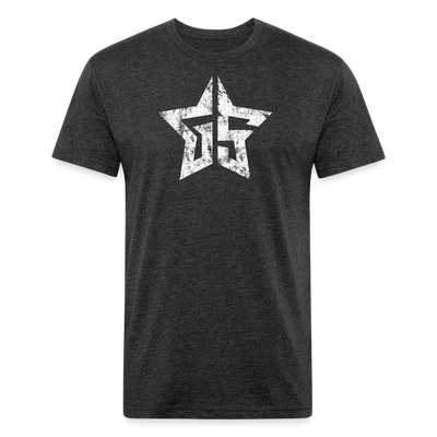 GS Star Fitted T-Shirt - heather black