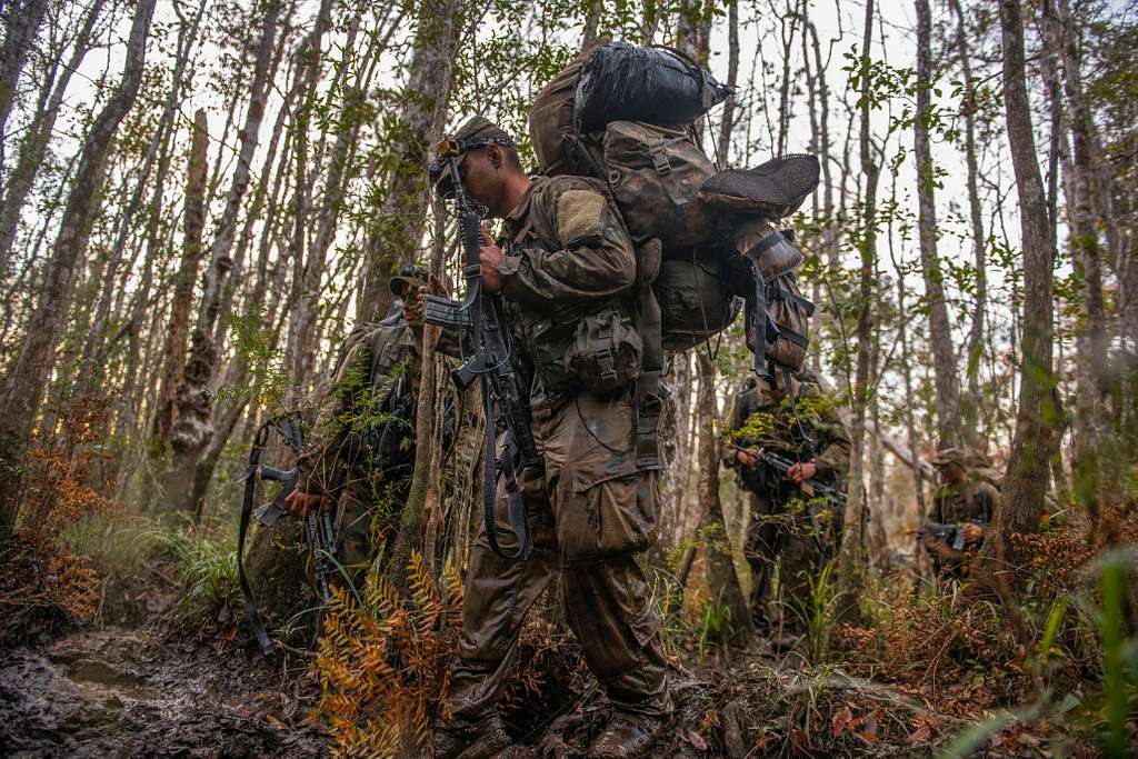 Ranger School Student doing patrols