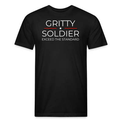 Gritty Soldier Fitted T-Shirt - black
