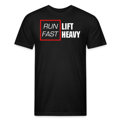 Run Fast, Lift Heavy T-Shirt - black