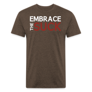 Embrace the Suck Fitted T-Shirt - heather espresso